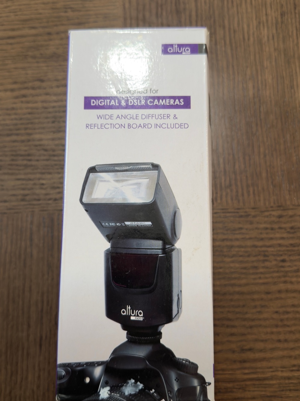 Altra Black On-Camera Speedlight Flash with Wide Diffuser